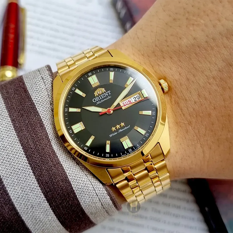 Orient Three Star Automatic Black Dial Men’s Watch- SAB0C001B8-B